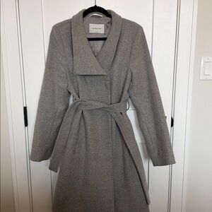 Babaton The Conor Light Gray Coat, L, Like new. EUC